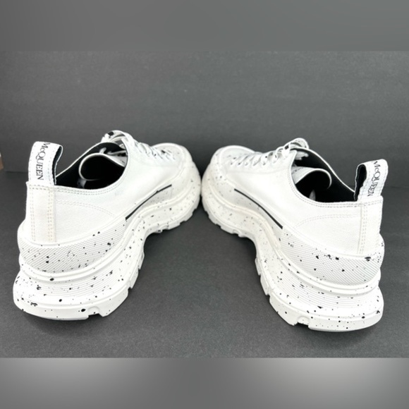 Alexander McQueen Men's Tread Slick Speckled Low-Top Sneakers Size EU 49 - US 16 - Picture 12 of 13
